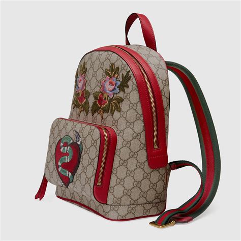 cheap gucci supreme backpack|gucci supreme canvas backpack.